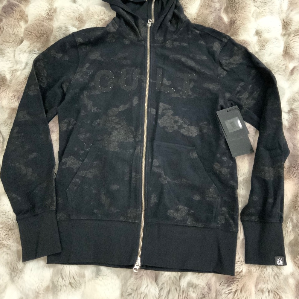 NWT Cult of Individuality Hoodie Rhinestone